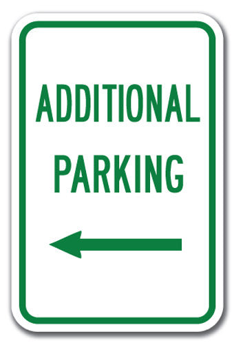 Signmission Additional Parking With Left Arrow Sign Wayfair